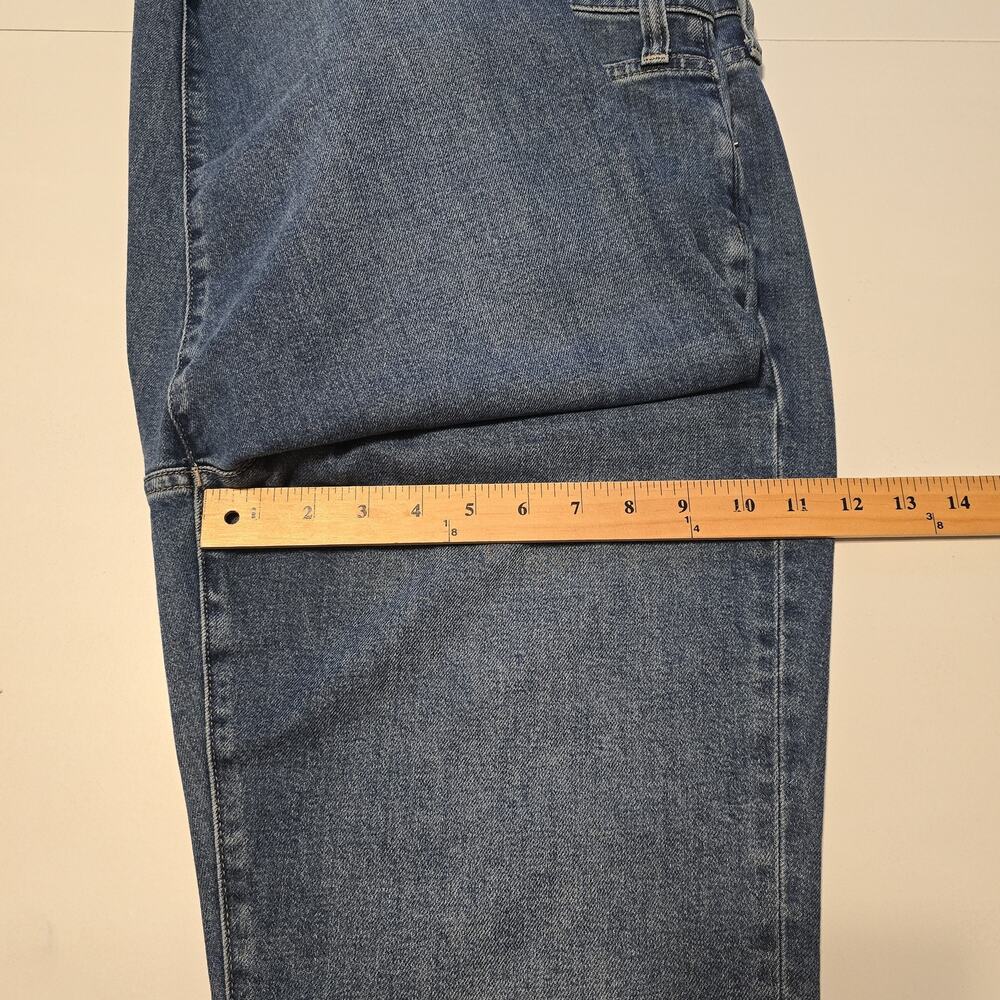 J Crew Factory Essential Straight Jean Womens 32 Blue Medium Wash Stretch Denim - Picture 11 of 13